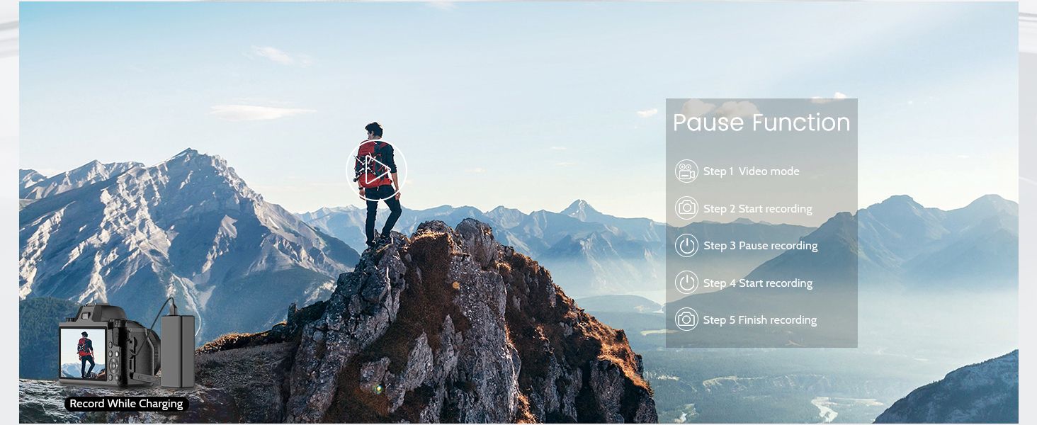 Digital Camera,4k Cameras for Photography & Video,64MP WiFi Touch Screen Vlogging Camera with Flash,32GB SD Card,Lens Hood,3000mAH Battery,Front and Rear Cameras - Black