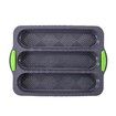Perforated Silicone Baguette Pan Bake Delicious French Bread Loaves with Ease Oven Safe and Non-Stick Kitchen Accessories Color Drak Grey