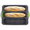 Perforated Silicone Baguette Pan Bake Delicious French Bread Loaves with Ease Oven Safe and Non-Stick Kitchen Accessories Color Drak Grey