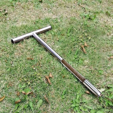 12 Inch Soil Sampler Probe with T Handle, Stainless Steel Soil Probe Rod with Core Sampling Area, Includes Soil Sample Kit, for Soil Sampling Plant Care Lawn Garden Farm(12inch)