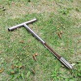 12 Inch Soil Sampler Probe with T Handle, Stainless Steel Soil Probe Rod with Core Sampling Area, Includes Soil Sample Kit, for Soil Sampling Plant Care Lawn Garden Farm(12inch)
