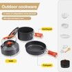 Camping Cooking Set, Non-Stick Lightweight Camping Pots and Pans Set  Outdoor Cooking & Picnic