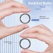 Ring Cover for Oura Ring Protector,Silicone Elastic Case for Oura Ring Gen 3 Working Out (White,Size M For:10/11/13)