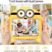 7 inch Kids Android Learning Tablets with WiFi,32GB ROM,2GB RAM,Bluetooth,Dual Camera,Parental Control,Pre-Installed APPs,Games(Yellow))