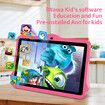 Android Tablet Kids Educational Learning Games 7 Inch 64GB Storage 3GB Memory Bluetooth Camera Parental Control Preloaded Apps Toddler Fun Pink
