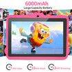 Android Tablet Kids Educational Learning Games 7 Inch 64GB Storage 3GB Memory Bluetooth Camera Parental Control Preloaded Apps Toddler Fun Pink
