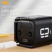 Cube Timer, Rotation Timer, 5/10/30/60 Minutes and Custom Countdown, Productivity Timer, Pause and Resume, Silent, Vibration and Alarm,Black