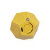 Rotating Timer for Desktop, 11 Preset Rechargeable Dodecagon Timer, Sound Vibration, Mute, Spin Timer, Kitchen,Yellow