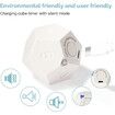 Rotating Timer for Desktop, 11 Preset Rechargeable Dodecagon Timer, Sound Vibration, Mute, Spin Timer, Kitchen,White