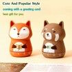 Mechanical Kitchen Timer, Cute Animal Timer for Kids, 60 Minutes Manual Countdown Timer for Classroom, Home, Study and Kitchen (Orange Fox)