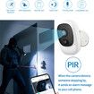 1080p WiFi Wireless Floodlight Camera Solar Panel Powered Wire-free Battery IP Camera with Color Night Vision, PIR Motion Detection