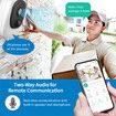 1080p WiFi Wireless Floodlight Camera Solar Panel Powered Wire-free Battery IP Camera with Color Night Vision, PIR Motion Detection