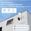 1080p WiFi Wireless Floodlight Camera Solar Panel Powered Wire-free Battery IP Camera with Color Night Vision, PIR Motion Detection