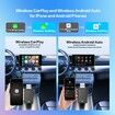 Wireless Carplay Adapter for Android Auto,Wireless Car Ai Box,2in1 Wireless Dongle Adapter,Plug & Play,Carplay Adapter for OEM CarPlay,Fast Connect,Online Update