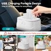 Wet Wipes Dispenser Warmer, USB Powered Wet Wipes Dispenser Warmer, Portable Large Capacity Diaper Warmer (NO RECHARGE BATTERY IN)