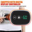 Cordless Heating Pad with Massager, Portable Heating Pad Back Brace with 3 Heating & Vibration Modes, Back Heat Support Belt