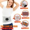 Cordless Heating Pad with Massager, Portable Heating Pad Back Brace with 3 Heating & Vibration Modes, Back Heat Support Belt