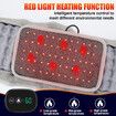 Cordless Heating Pad with Massager, Portable Heating Pad Back Brace with 3 Heating & Vibration Modes, Back Heat Support Belt
