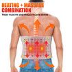Cordless Heating Pad with Massager, Portable Heating Pad Back Brace with 3 Heating & Vibration Modes, Back Heat Support Belt