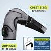 Cordless Shoulder Heating Pad, Heated Shoulder Wrap Massager with Vibration for Rotator Cuff, Frozen Shoulder Relax