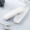 Durable Corded Phone for Home with Large Buttons for Seniors Versatile Mini Phone for Office and Home in White