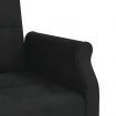 Sofa Bed with Cushions Black Velvet