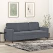 3-Seater Sofa Dark Grey Velvet 180 cm