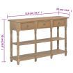Console Table 110x30x76cm Engineered Wood
