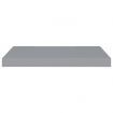 Floating Wall Shelves 2 pcs Grey 60x23.5x3.8 cm MDF