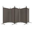 5-Panel Room Divider Anthracite 433x180 cm Fabric