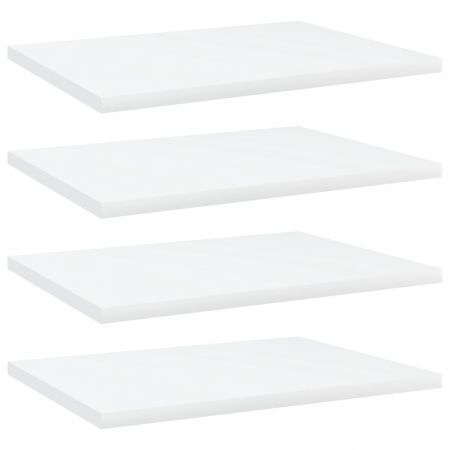 Bookshelf Boards 4 pcs White 40x30x1.5 cm Engineered Wood
