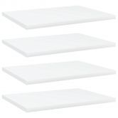 Bookshelf Boards 4 pcs White 40x30x1.5 cm Engineered Wood