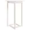 Bar Table White 60x60x110 cm Solid Wood Pine