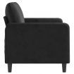 2-Seater Sofa Black 120 cm Velvet