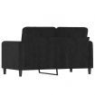 2-Seater Sofa Black 120 cm Velvet