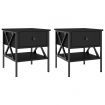 Bedside Tables 2 pcs Black 40x42x45 cm Engineered Wood