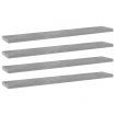 Bookshelf Boards 4 pcs Concrete Grey 60x10x1.5 cm Engineered Wood