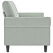 3-Seater Sofa Light Grey 180 cm Velvet
