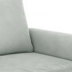 3-Seater Sofa Light Grey 180 cm Velvet