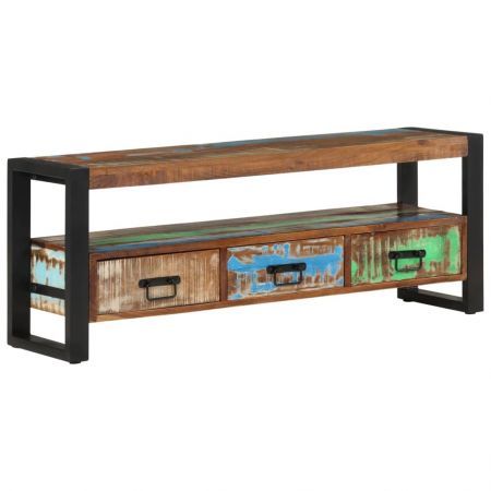 TV Cabinet 120x30x45 cm Solid Wood Reclaimed