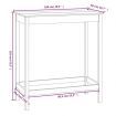 Bar Table 100x50x110 cm Solid Wood Pine