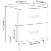 Bedside Cabinets 2 pcs High Gloss White 40x35x47.5 cm