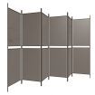 6-Panel Room Divider Anthracite 300x200 cm Fabric