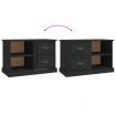 TV Cabinet Black 73x35.5x47.5 cm Engineered Wood