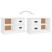 TV Cabinet White 73x35.5x47.5 cm Engineered Wood