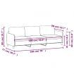 3-Seater Sofa Black 180 cm Velvet