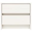 Bedside Cabinet White 40x31x35.5 cm Solid Wood Pine