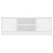 TV Cabinet White 102x30x37.5 cm Engineered Wood