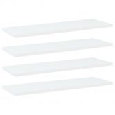 Bookshelf Boards 4 pcs White 60x20x1.5 cm Engineered Wood