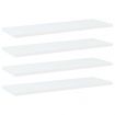 Bookshelf Boards 4 pcs White 60x20x1.5 cm Engineered Wood